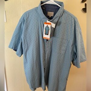 XXL button up mens short sleeve -NWT